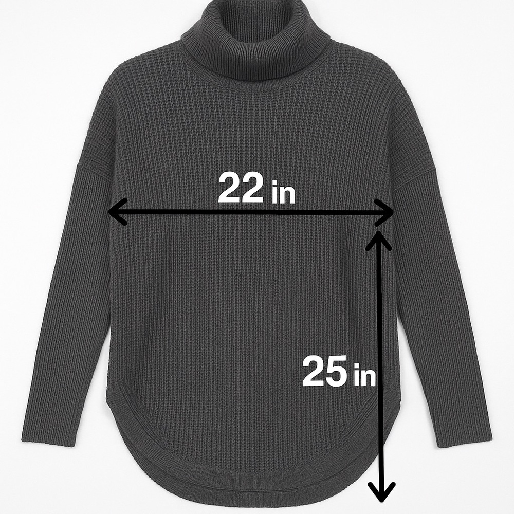 MICHAEL Michael Kors Dark Gray Turtleneck Sweater